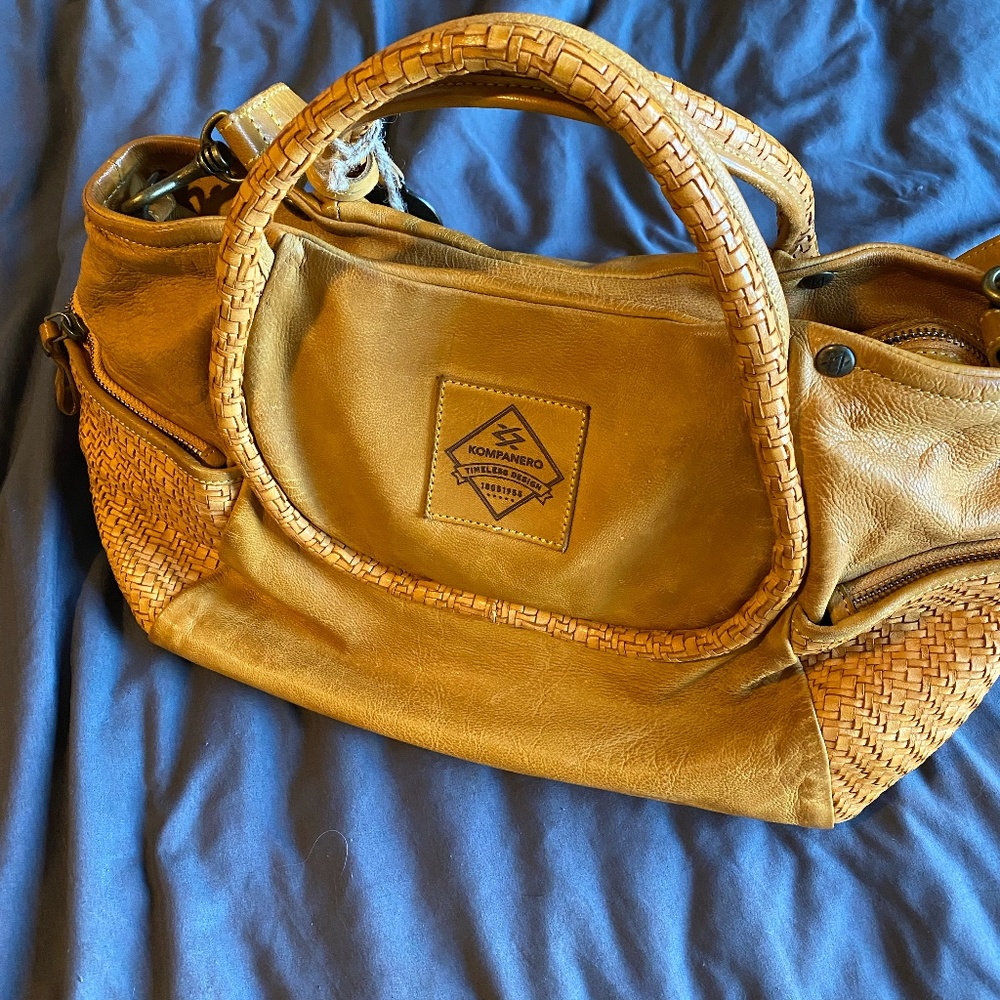 NWT Kompanero ANE Handbag in Mustard